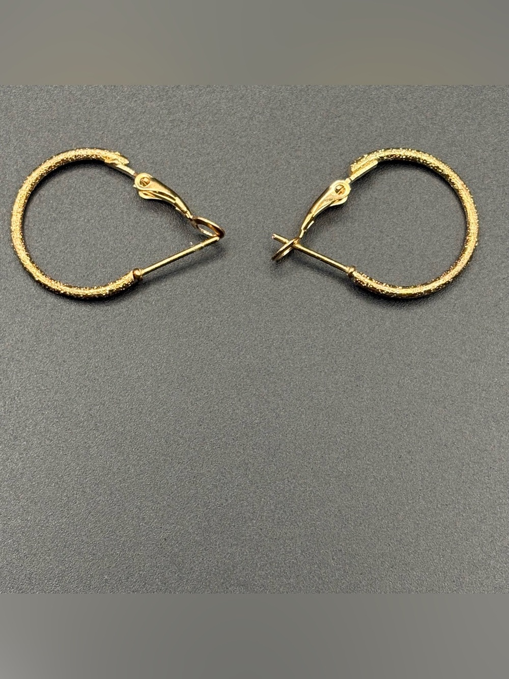 Textured Gold Hoop Earrings for Women - Elegant Everyday Hoops